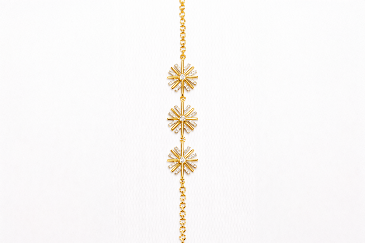 Floral Diamond  Bracelet