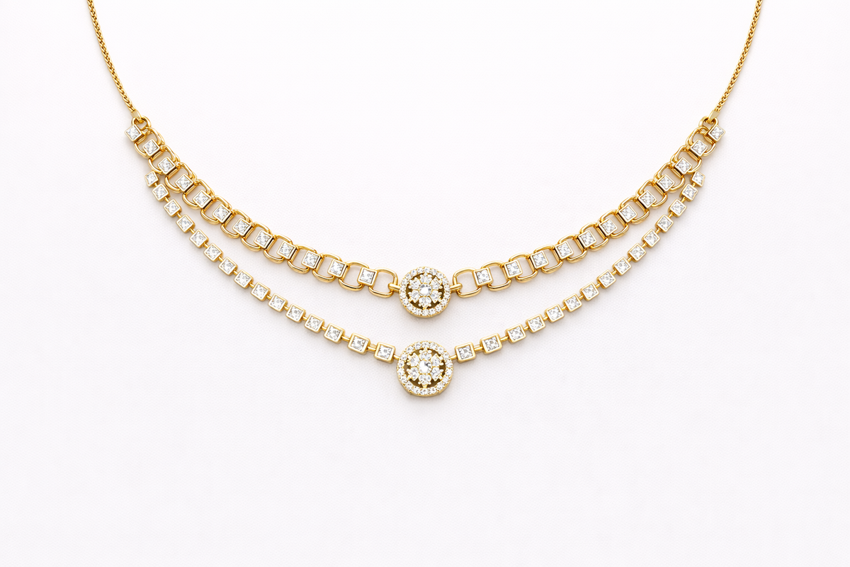 Celestia Diamond Layered Necklace