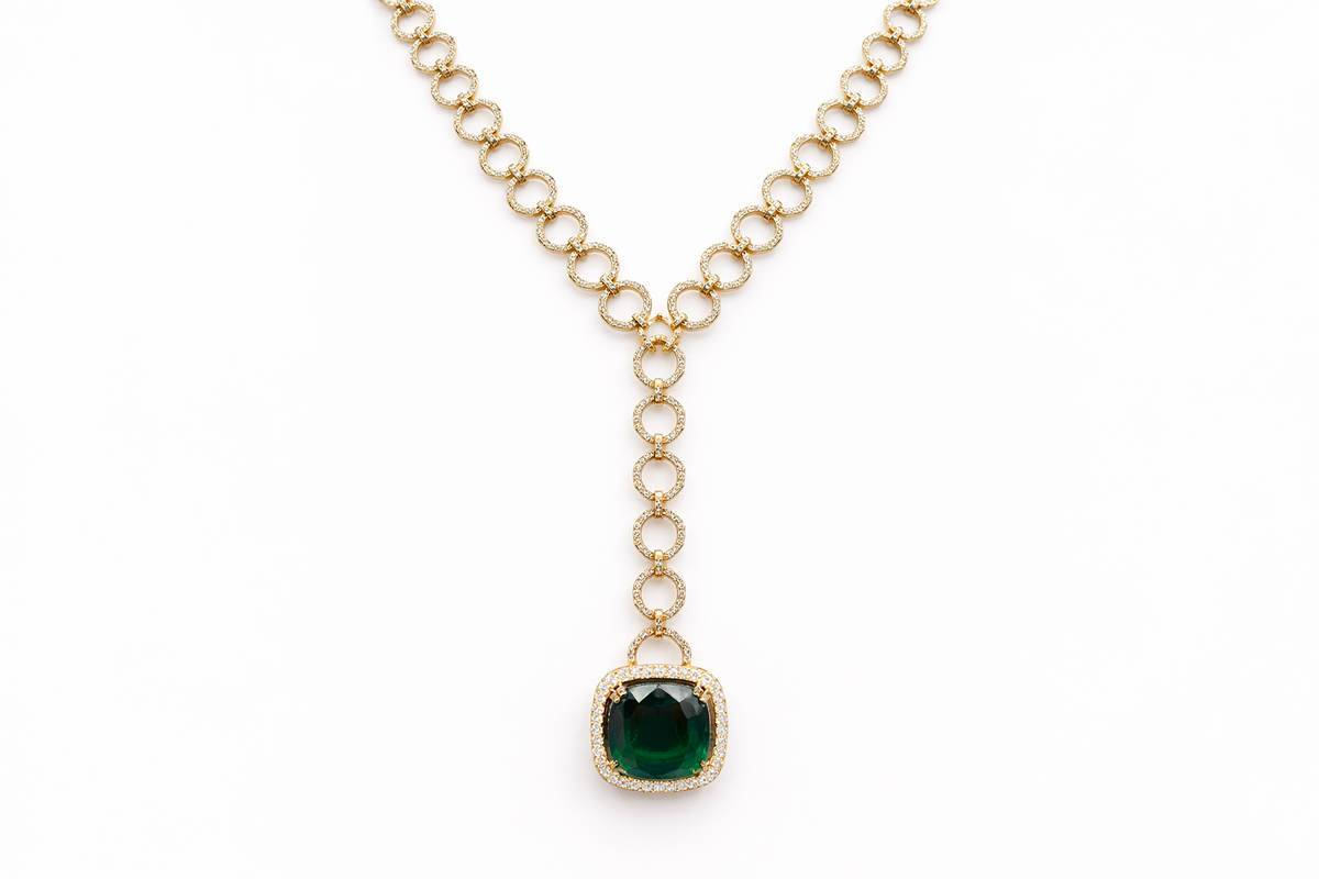 Verdelle Diamond Pendant Necklace