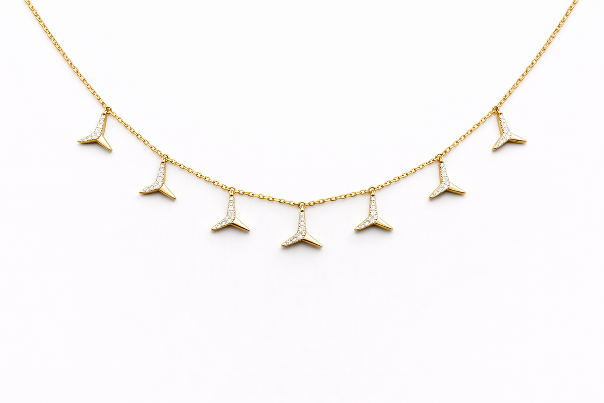Charm Pendant Diamond Necklace