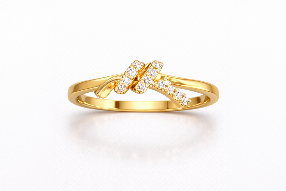 Natural Diamond Floral Ring