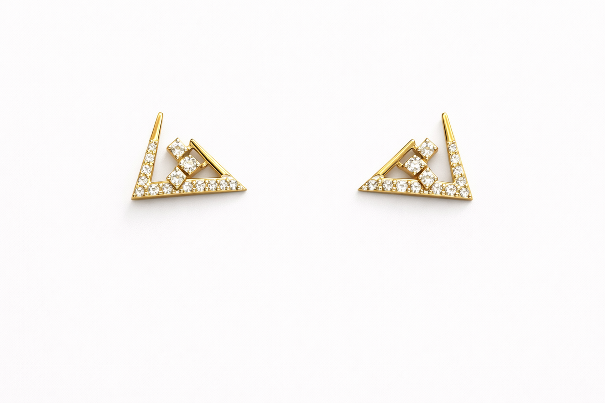 Triangle Stud Earrings